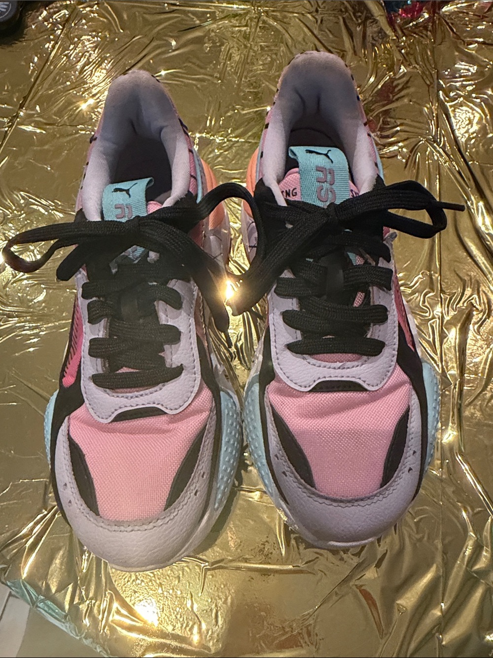 Puma Pink, Light Purple & Black Women's Sneakers